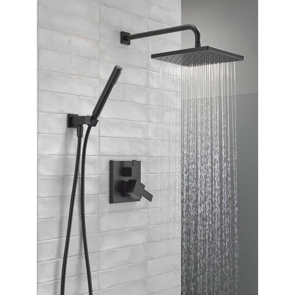DELTA® Monitor® 14 Series Modern™ 342701-BL Shower, Matte Black, 5 gpm thumbnail 4