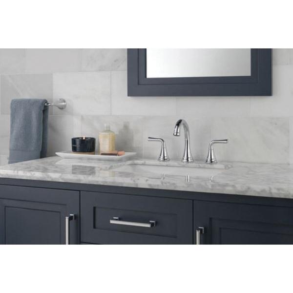 DELTA® Kayra® 3533LF-MPU Bathroom Faucet, 2-Handle, Deck, Widespread, Pop-Up, Chrome thumbnail 2