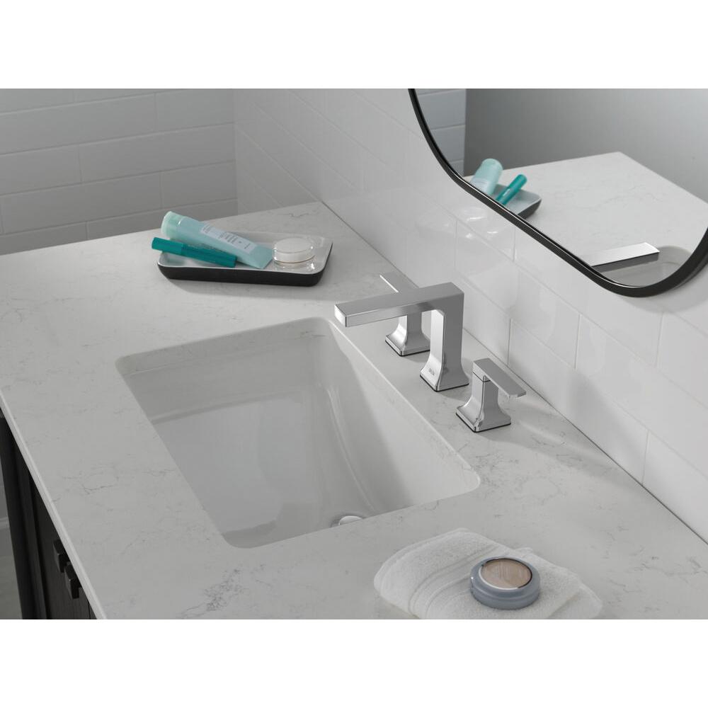 DELTA® Velum™ 3537LF-MPU Bathroom Faucet, 2-Handle, Deck, Widespread, Pop-Up, Chrome thumbnail 2