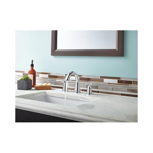 DELTA® Lahara® 3538-MPU-DST Bathroom Faucet, 2-Handle, Deck, Widespread, Pop-Up, Chrome thumbnail 2