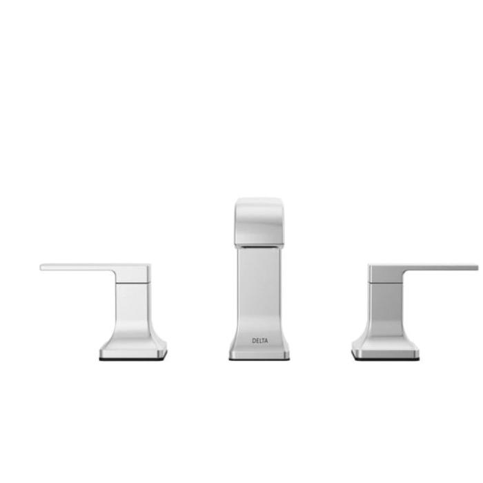 DELTA® Velum™ 3539LF-MPU Bathroom Faucet, 2-Handle, Deck, Widespread, Pop-Up, Chrome thumbnail 2