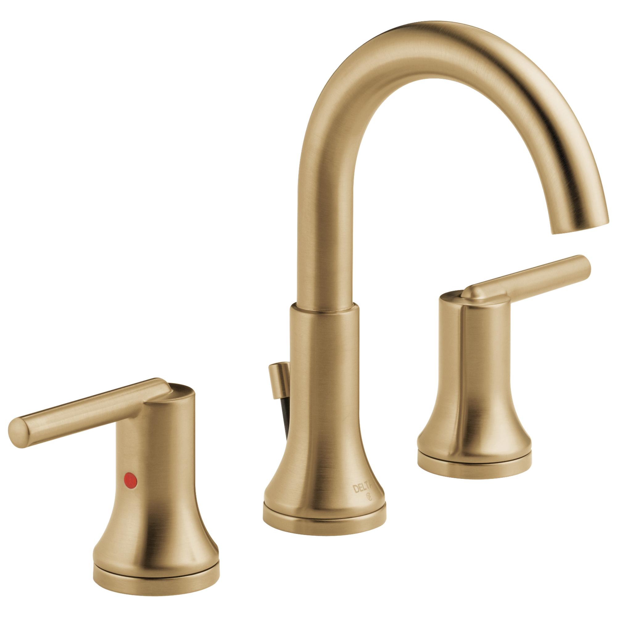 delta® 3559-CZMPU-DST Bathroom Faucet, 2-Handle, Deck, Widespread, Pop-Up, Champagne Bronze