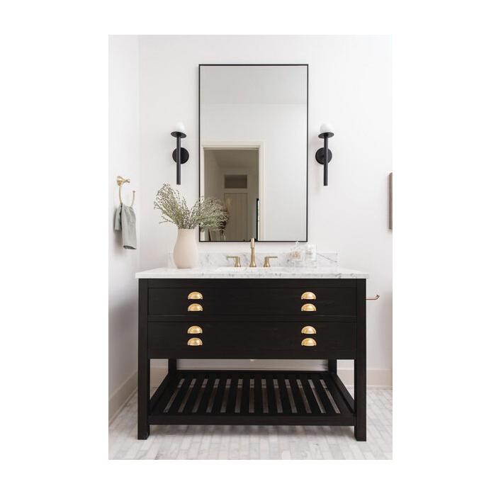 DELTA® Trinsic® 3559-CZMPU-DST Bathroom Faucet, 2-Handle, Deck, Widespread, Pop-Up, Champagne Bronze thumbnail 3