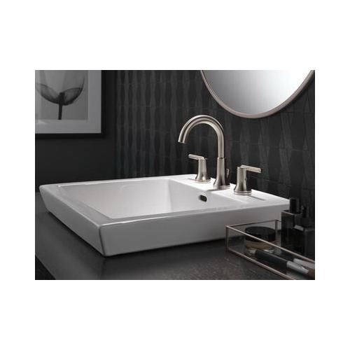 DELTA® Trinsic® 3559-SSMPU-DST Bathroom Faucet, 2-Handle, Deck, Widespread, Pop-Up, Brilliance® Stainless thumbnail 3