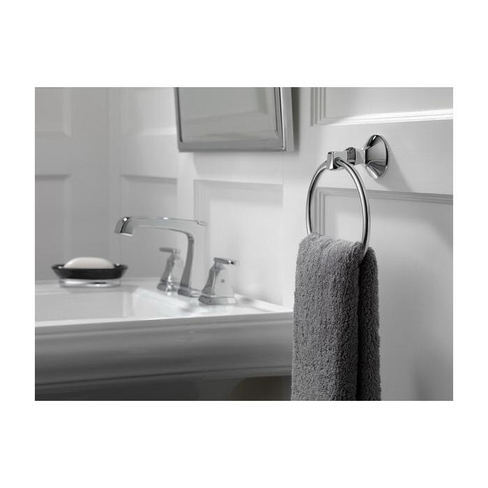 DELTA® Ashlyn® 3564-MPU-DST Bathroom Faucet, 2-Handle, Deck, Widespread, Pop-Up, Chrome thumbnail 3