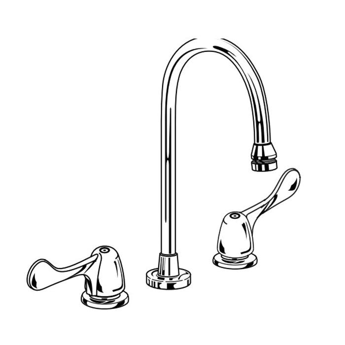 DELTA&reg; 3579LF-WFLGHDF HDF&reg; Widespread Lavatory Faucet, 1.5 gpm, 6-1/8 in H Spout, 6 to 16 in Center, Chrome Plated, 2 Handles, Domestic, Commercial