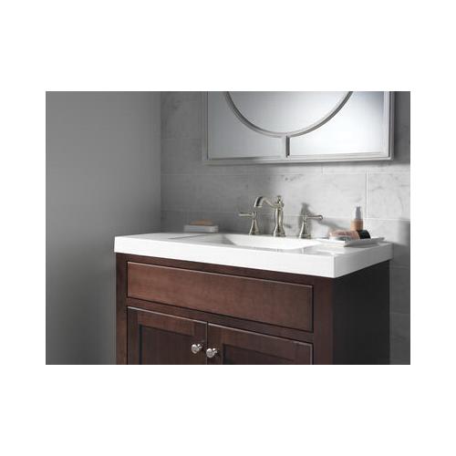 DELTA® Cassidy® 3597LF-SSMPU Bathroom Faucet, 2-Handle, Deck, Widespread, Pop-Up, Brilliance® Stainless thumbnail 2