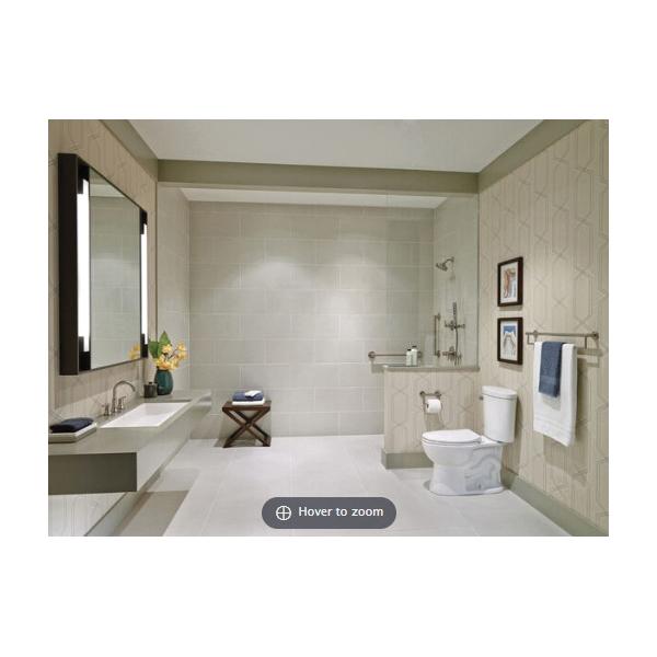 DELTA® Decor Assist™ 41519-SS Towel Bar With Assist Bar, 24 in L Bar, 4-1/4 in OAH, 3 in OAW