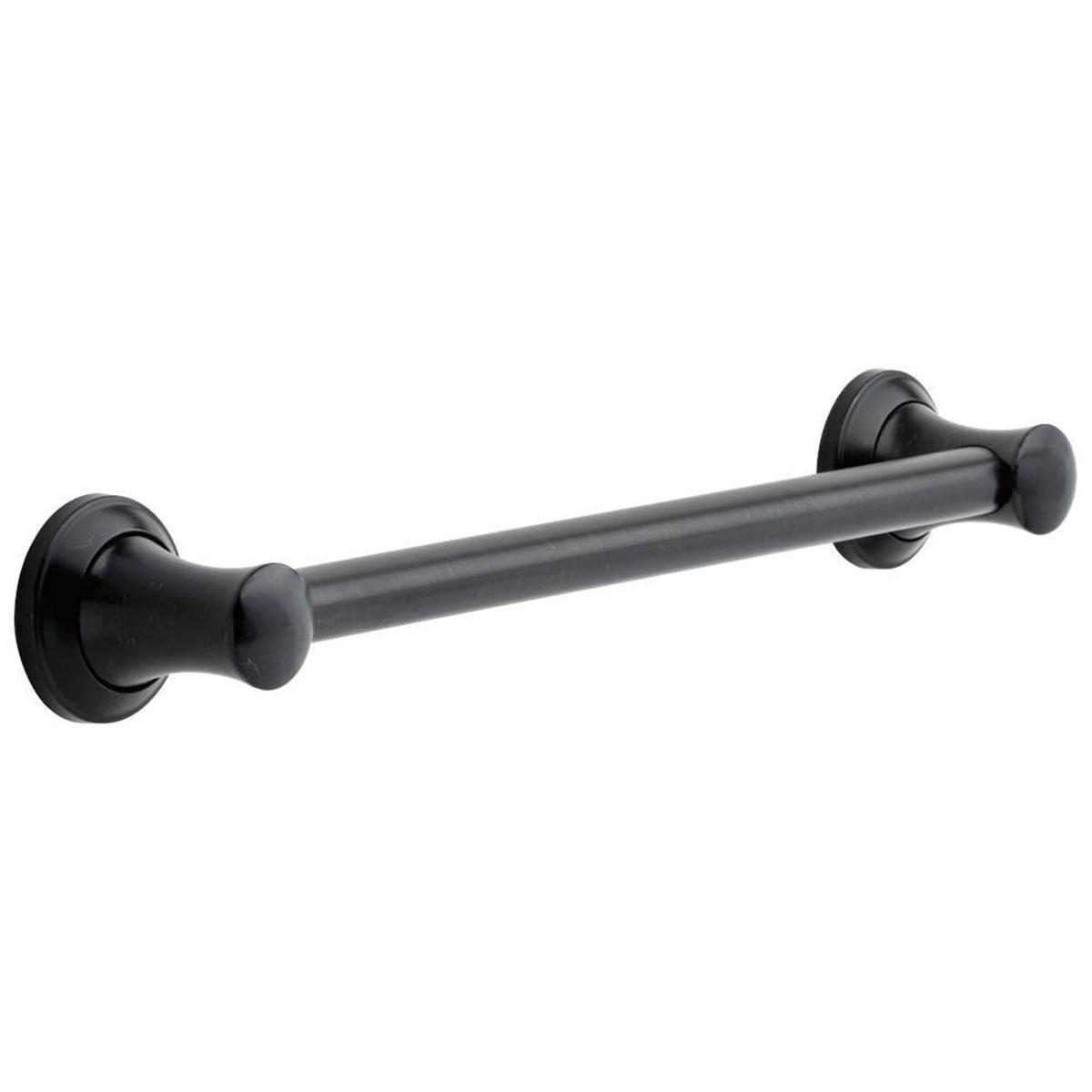 DELTA® BathSafety 41718-RB Grab Bar, 1-1/4 in Dia, 18 in L, Venetian Bronze
