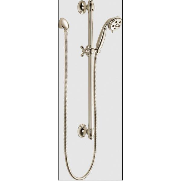 DELTA® 50560-PN 90 deg Wall Elbow, 1-1/2 in L, 1/2 x 1/2 in, FNPT x Male NPSM, Brass, Polished Nickel thumbnail 2