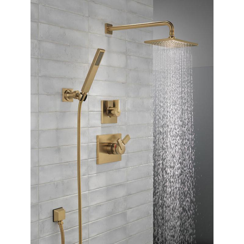 DELTA® 50570-CZ-PR Square Wall Elbow, 2-1/8 in L, 1/2 in, FNPT x Male NPSM, Brass, Lumicoat® Champagne Bronze thumbnail 4