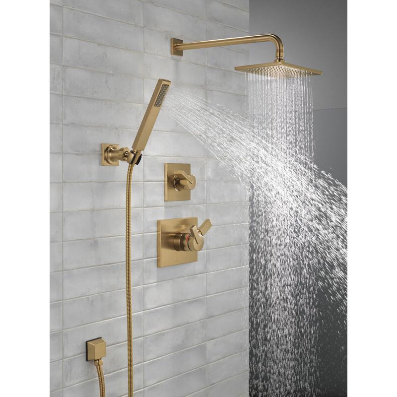 DELTA® 50570-CZ-PR Square Wall Elbow, 2-1/8 in L, 1/2 in, FNPT x Male NPSM, Brass, Lumicoat® Champagne Bronze thumbnail 2