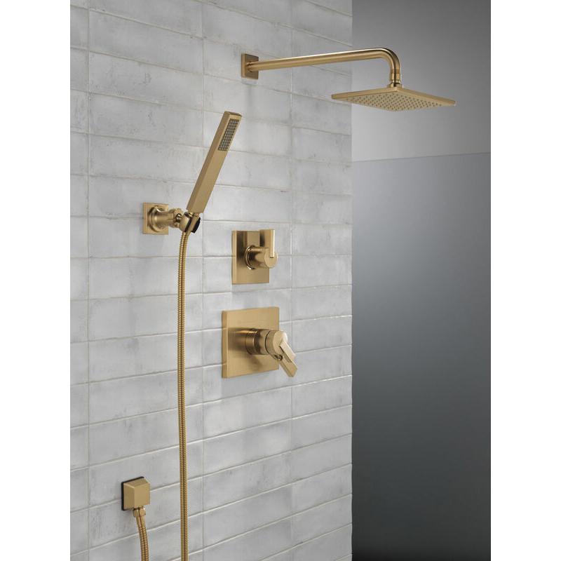 DELTA® 50570-CZ-PR Square Wall Elbow, 2-1/8 in L, 1/2 in, FNPT x Male NPSM, Brass, Lumicoat® Champagne Bronze thumbnail 3