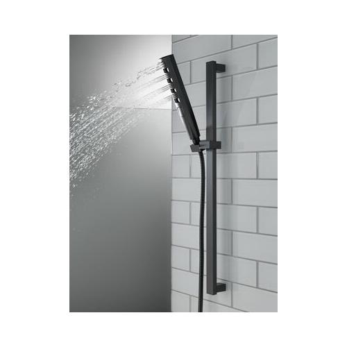 DELTA® 51140-BL Hand Shower, 10-1/16 in H x 1-7/16 in W Spray Face, 1.75 gpm, 60 to 82 in L Hose, NPSM, Matte Black thumbnail 3