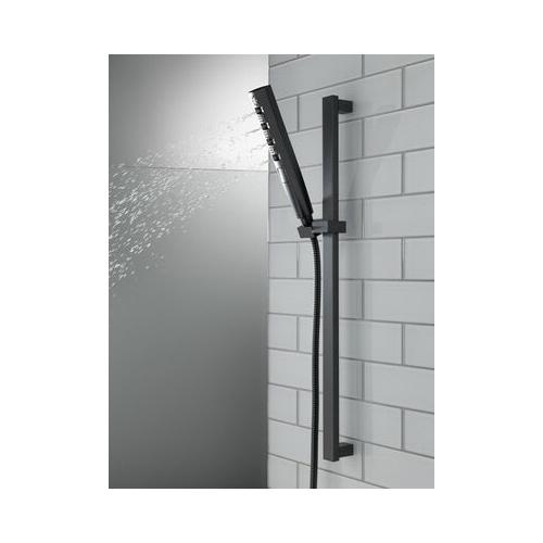 DELTA® 51140-BL Hand Shower, 10-1/16 in H x 1-7/16 in W Spray Face, 1.75 gpm, 60 to 82 in L Hose, NPSM, Matte Black thumbnail 2