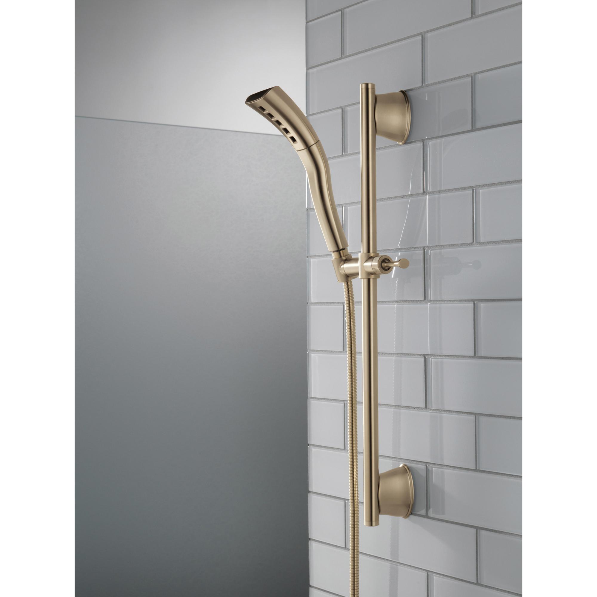 DELTA® Universal Showering 51579-CZ Slide Bar Handshower, 2-5/16 in Spray Face, H2OKinetic® Spray, 1.75 gpm thumbnail 2