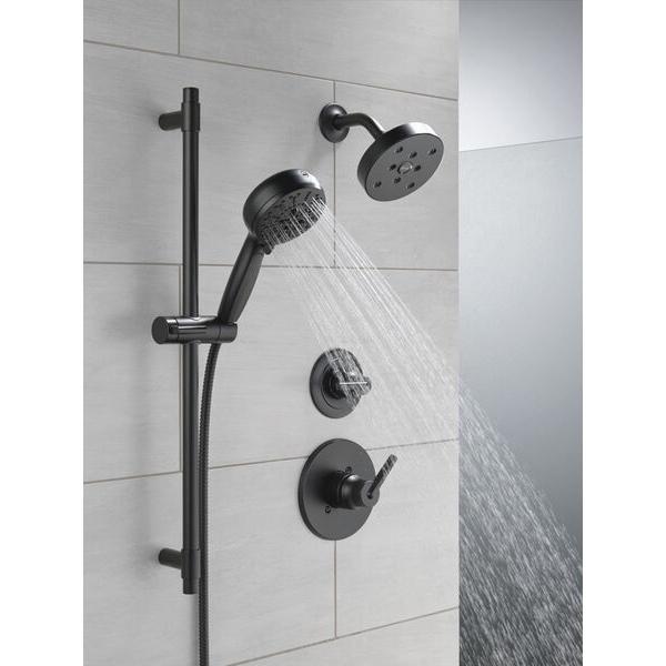 DELTA® ProClean™ 51584-BL Slide Bar Handshower With Cleaning Spray, 4-1/2 in Dia Spray Face, 1.75 gpm, 82 in L Hose thumbnail 3