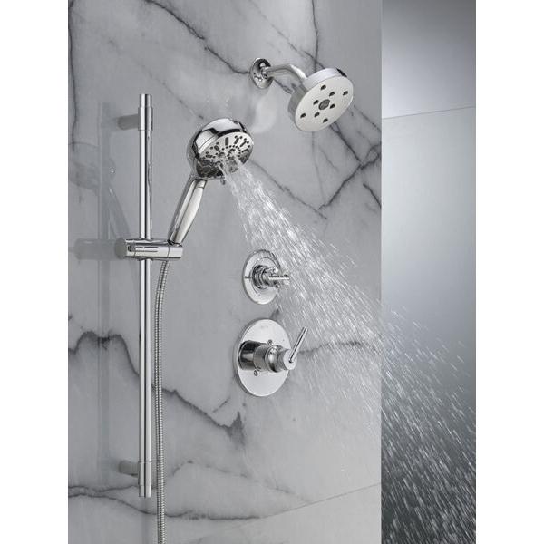 DELTA® ProClean™ 51584-PR Slide Bar Handshower With Cleaning Spray, 4-1/2 in Dia Spray Face, 1.75 gpm, 82 in L Hose thumbnail 4