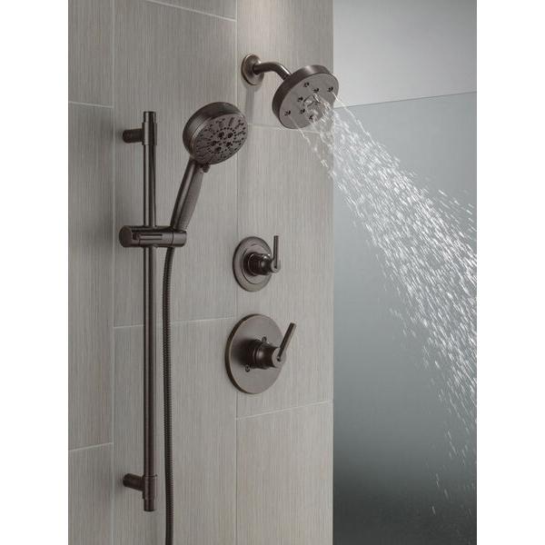DELTA® ProClean™ 51584-RB Slide Bar Handshower With Cleaning Spray, 4-1/2 in Dia Spray Face, 1.75 gpm, 82 in L Hose thumbnail 4