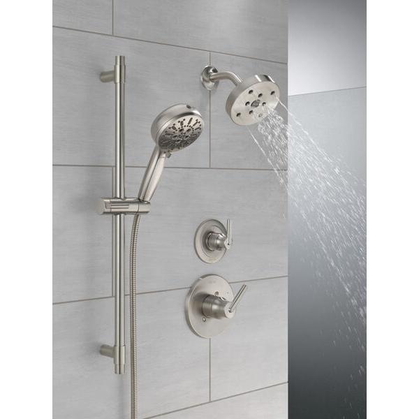 DELTA® ProClean™ 51584-SS-PR Slide Bar Handshower With Cleaning Spray, 4-1/2 in Dia Spray Face, 1.75 gpm, 82 in L Hose thumbnail 3