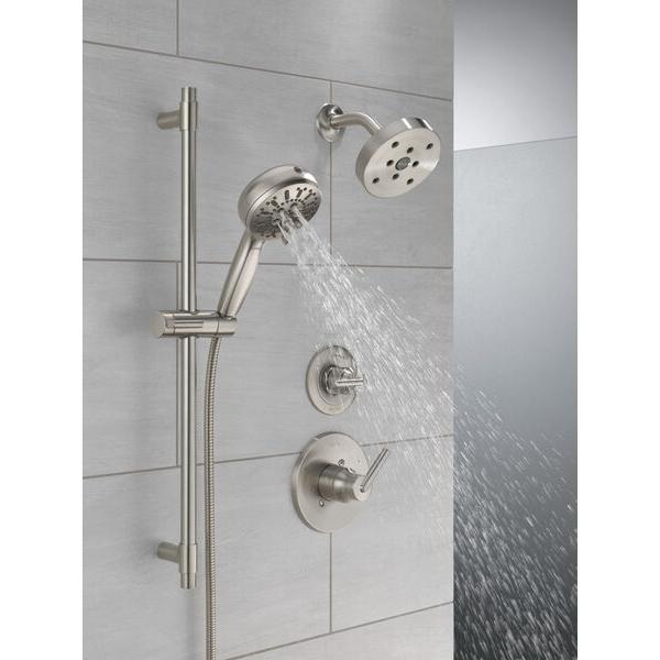 DELTA® ProClean™ 51584-SS-PR Slide Bar Handshower With Cleaning Spray, 4-1/2 in Dia Spray Face, 1.75 gpm, 82 in L Hose thumbnail 2