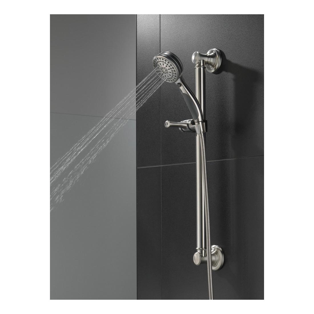DELTA® 51900-SS Hand Shower, 1.75 gpm, 60 to 82 in L Hose, Brilliance Stainless thumbnail 4