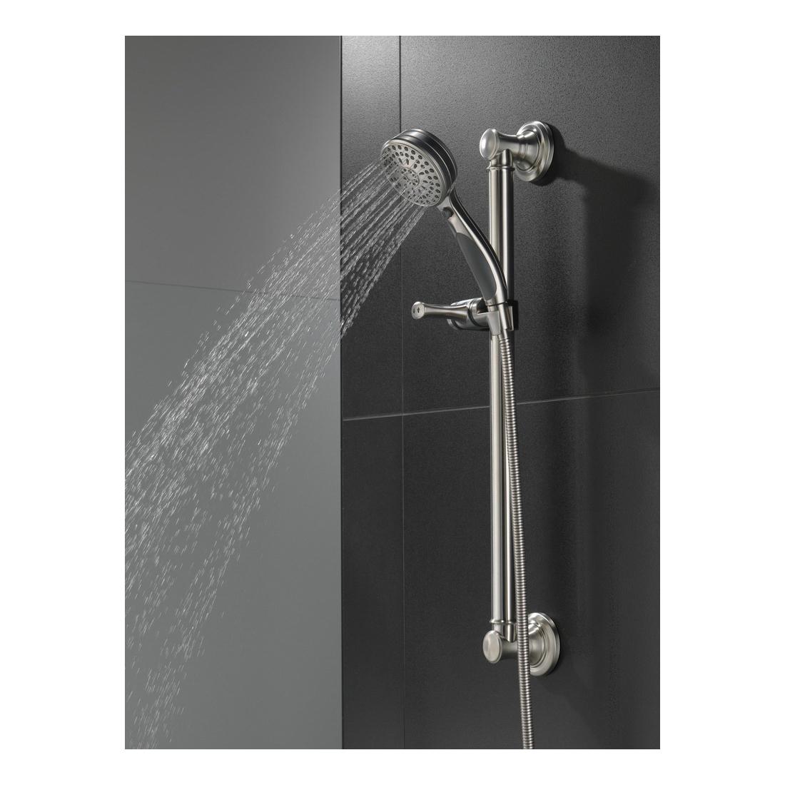 DELTA® 51900-SS Hand Shower, 1.75 gpm, 60 to 82 in L Hose, Brilliance Stainless thumbnail 2