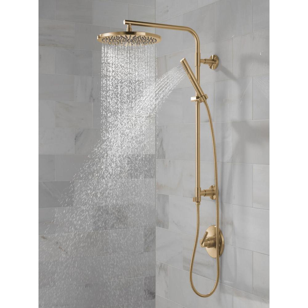 DELTA® Universal Showering 52158-CZ-PR25 Raincan Shower Head, 2.5 gpm, 1 -Spray, Ceiling, Wall Mounting