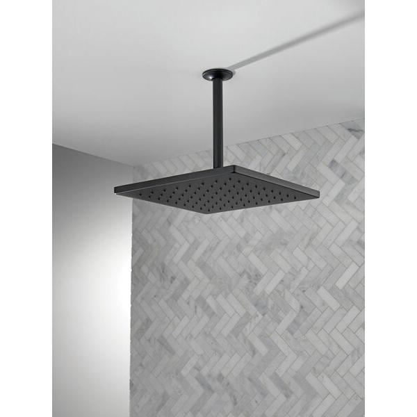 DELTA® Universal Showering 52159-BL Raincan Showerhead, 1.75 gpm, 1 -Spray, Ceiling, Wall Mounting, 12 in Head thumbnail 2