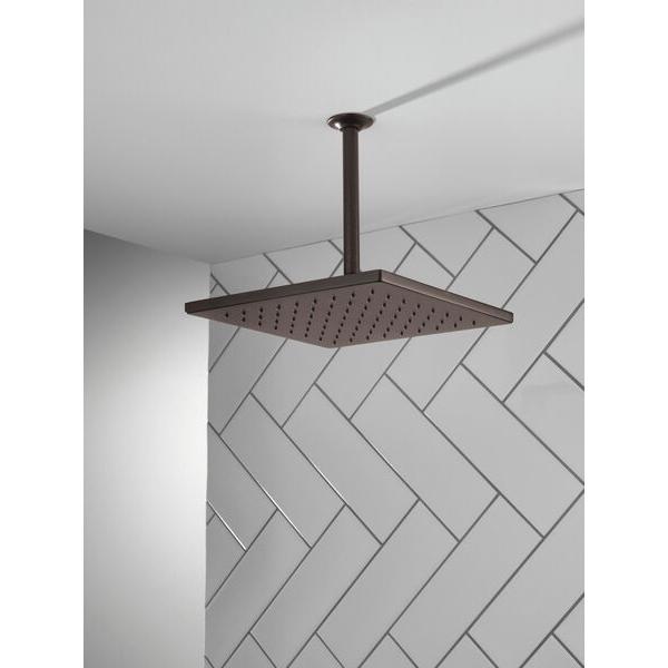 DELTA® Universal Showering 52159-RB Raincan Showerhead, 1.75 gpm, 1 -Spray, Ceiling, Wall Mounting, 12 in Head thumbnail 3
