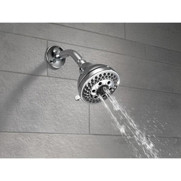 DELTA® 52637-15-PK Showerhead, 1.50 gpm, 5 -Spray, Wall Mounting, 4-3/16 in Dia Head, Chrome thumbnail 3
