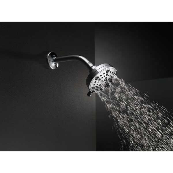 DELTA® Universal Showering 52638-PN20-PK Showerhead, 2 gpm, 5 -Spray, Wall Mounting, 4-3/16 in Head, Polished Nickel