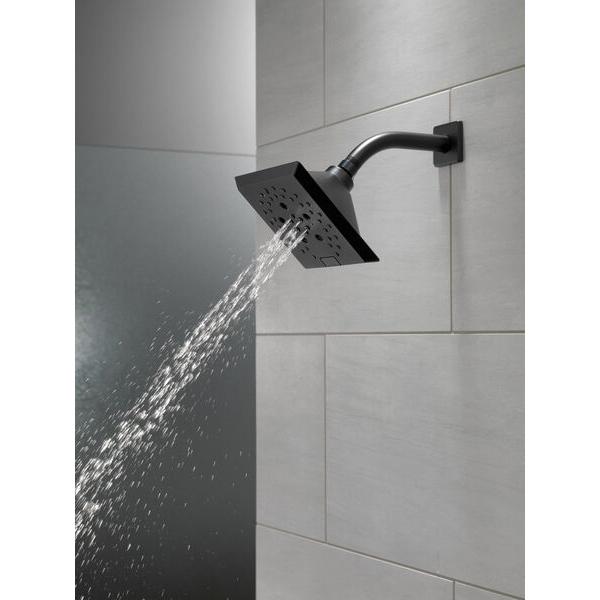 DELTA® Universal Showering 52664-BL Raincan Showerhead, 1.75 gpm, 5 -Spray, Wall Mounting, 5-13/16 in Head thumbnail 2