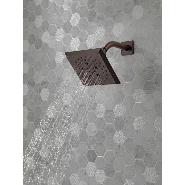 DELTA® Universal Showering 52664-RB Raincan Showerhead, 1.75 gpm, 5 -Spray, Wall Mounting, 5-13/16 in Head thumbnail 2
