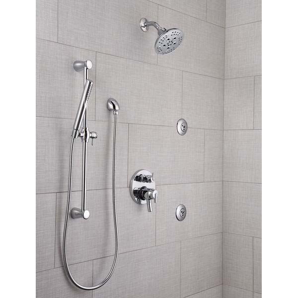 DELTA® Universal Showering 52666 Showerhead, 1.75 gpm, 5-Spray, Wall Mounting, 6 in Head, Chrome thumbnail 4
