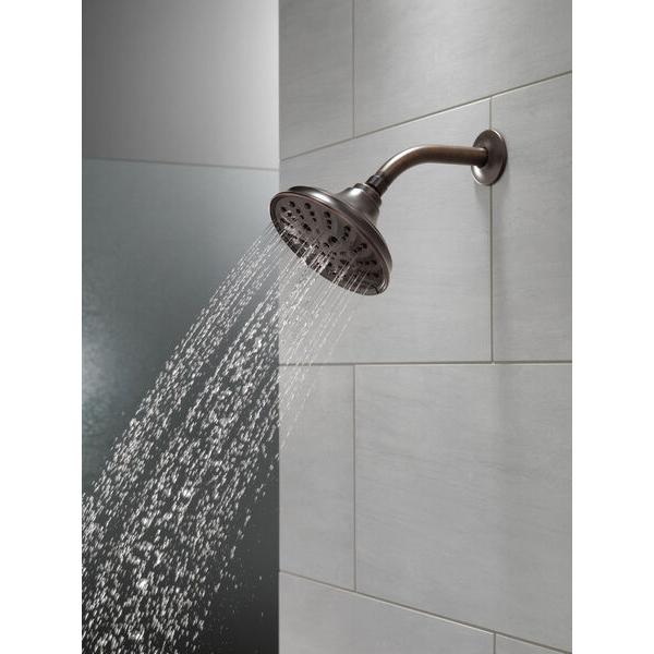 DELTA® Universal Showering 52669-RB Raincan Showerhead, 1.75 gpm, 5 -Spray, Wall Mounting, 6 in Head, Venetian Bronze thumbnail 2