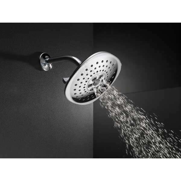 DELTA® Universal Showering 52686 Raincan Showerhead, 1.75 gpm, 3-Spray, Wall Mounting, 7-3/4 in Head, Chrome thumbnail 2
