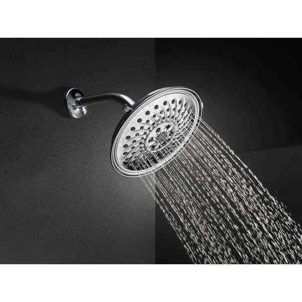DELTA® Universal Showering 52687 Raincan Showerhead, 1.75 gpm, 3-Spray, Wall Mounting, 8-1/4 in Head, Chrome