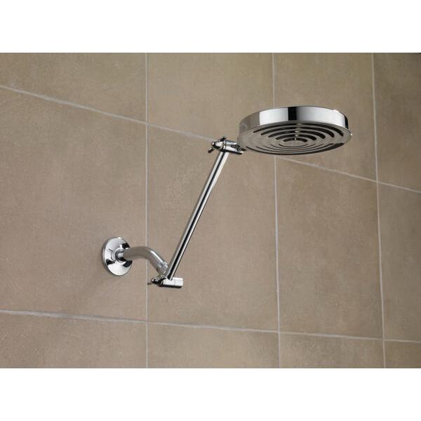 DELTA® 52687-PK Adjustable Arm Raincan Shower Head, 2.5 gpm, 1 -Spray, 6-19/64 in W Head, Chrome thumbnail 3