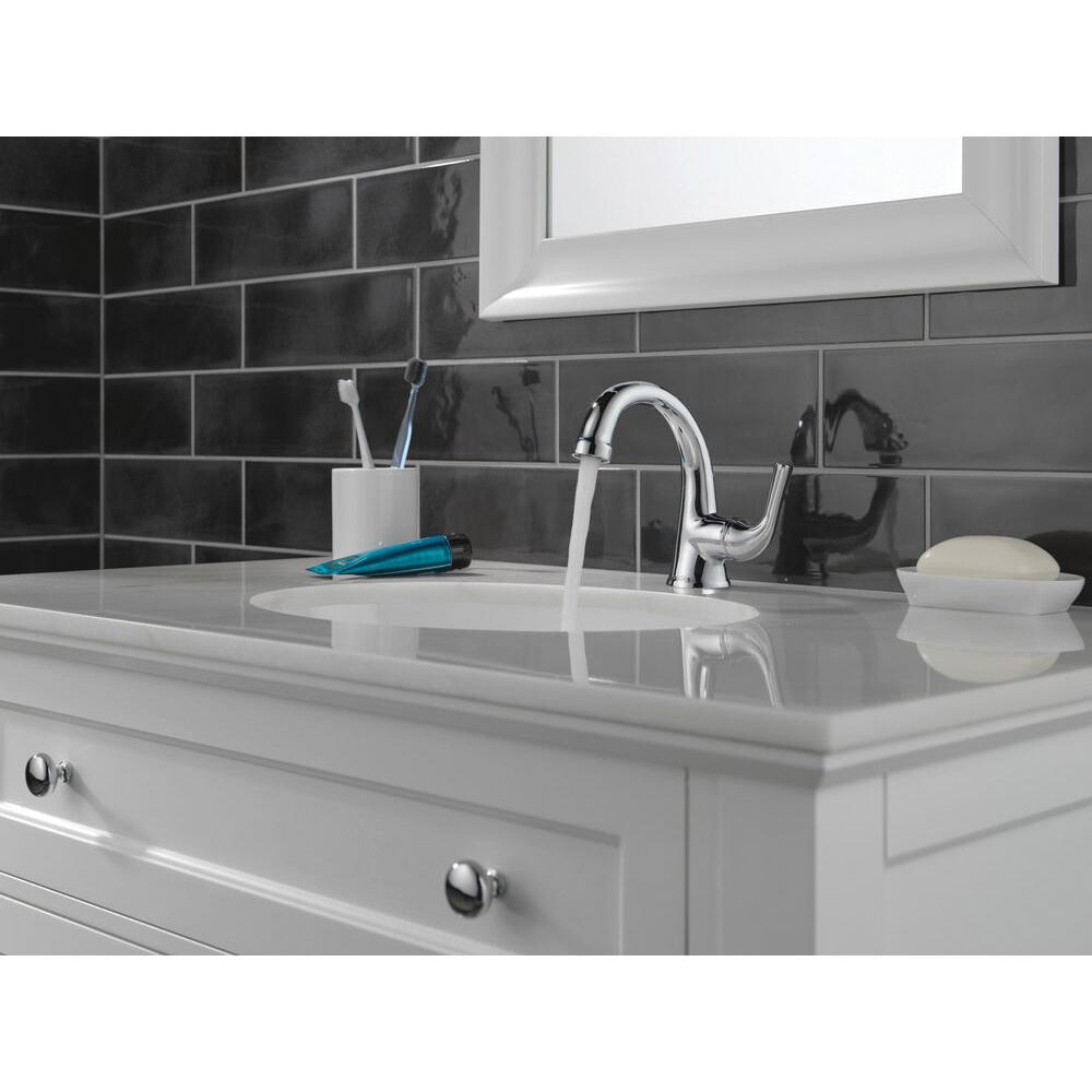 DELTA® Kayra® 533LF-MPU Bathroom Faucet, 1-Handle, Deck, Single-Handle, Pop-Up, Chrome thumbnail 4