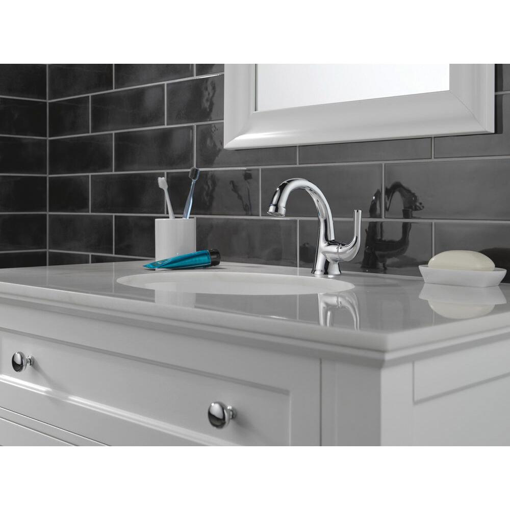 DELTA® Kayra® 533LF-MPU Bathroom Faucet, 1-Handle, Deck, Single-Handle, Pop-Up, Chrome thumbnail 3