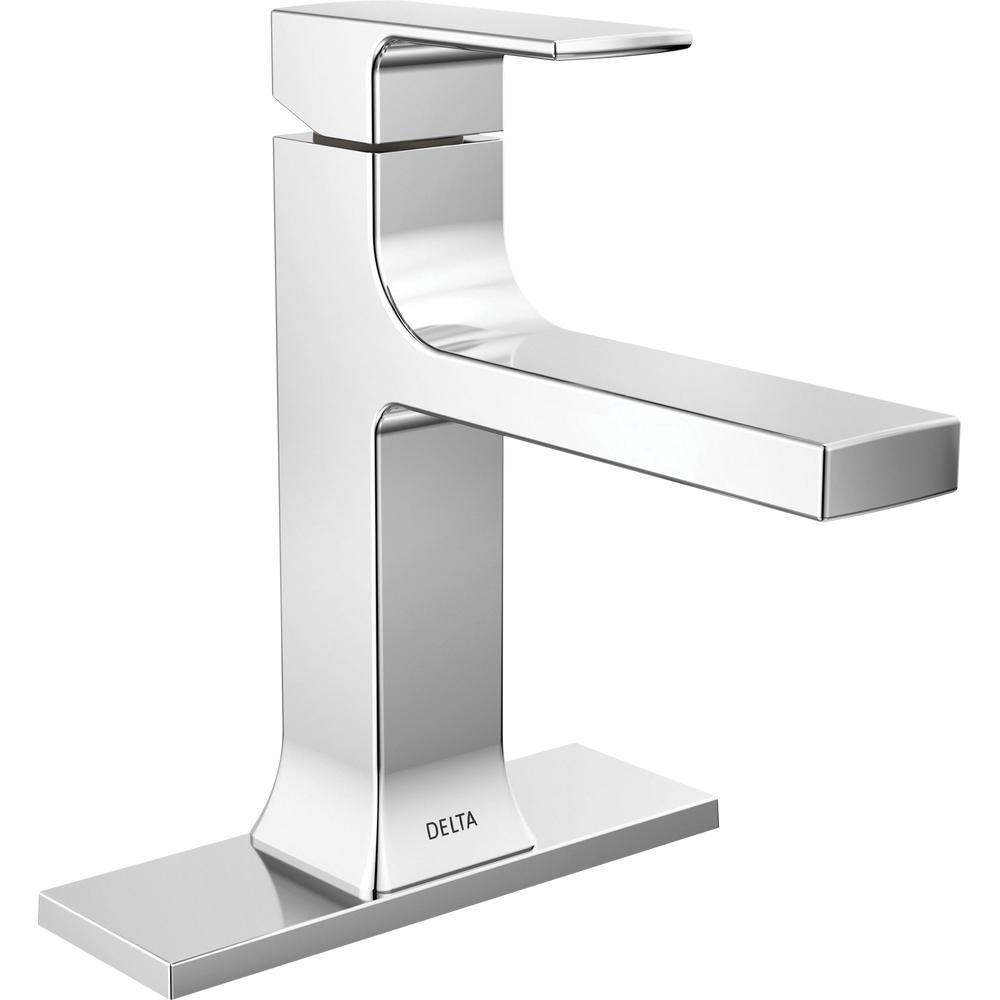 DELTA® Velum™ 537-MPU-DST Bathroom Faucet, 1-Handle, Deck, Single-Handle, Pop-Up, Chrome thumbnail 3