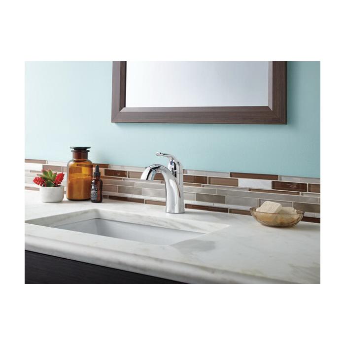 DELTA® Lahara® 538-MPU-DST Bathroom Faucet, 1-Handle, Deck, Pop-Up, Chrome