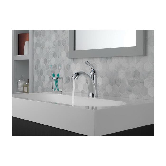 DELTA® Lahara® 538-MPU-DST Bathroom Faucet, 1-Handle, Deck, Pop-Up, Chrome thumbnail 3