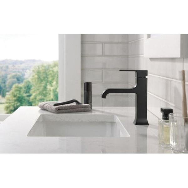 DELTA® Velum™ 539-BLMPU-DST Bathroom Faucet, 1-Handle, Deck, Single-Handle, Pop-Up, Matte Black thumbnail 2