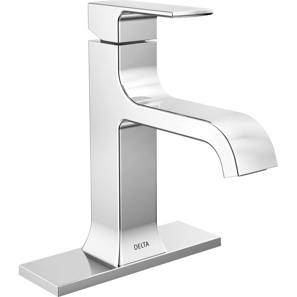 DELTA® Velum™ 539-MPU-DST Bathroom Faucet, 1-Handle, Deck, Single-Handle, Pop-Up, Chrome thumbnail 3