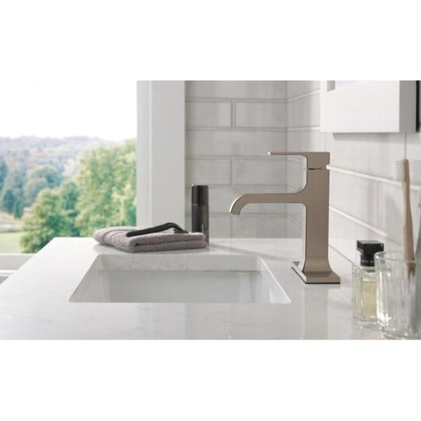 DELTA® Velum™ 539-SSMPU-DST Bathroom Faucet, 1-Handle, Deck, Single-Handle, Pop-Up, Brilliance® Stainless thumbnail 2
