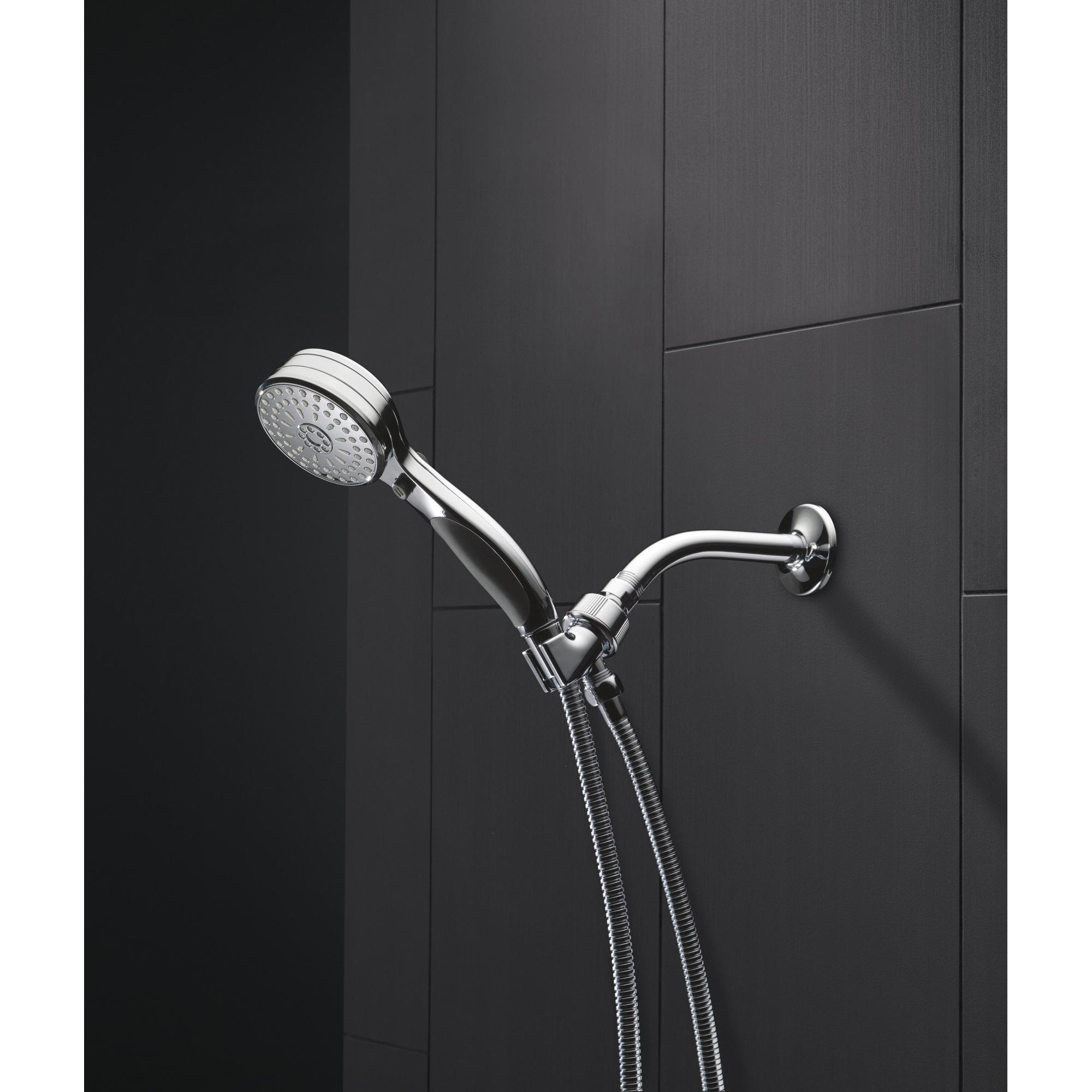 DELTA® Universal Showering 54424-CZ-PK Handshower, 3-5/8 in Spray Face, 2.5 gpm, 60 to 82 in L Hose, Champagne Bronze