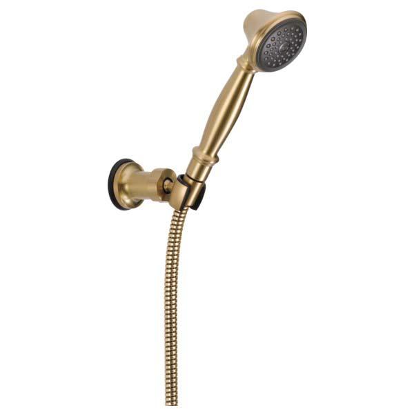 DELTA&reg; 55020-CZ Premium Wall Mount Hand Shower, 1 Shower Head, 2 gpm, 60 to 82 in L Hose, 1/2-14 Male NPSM Connection, Brilliance&reg; Champagne Bronze, Import