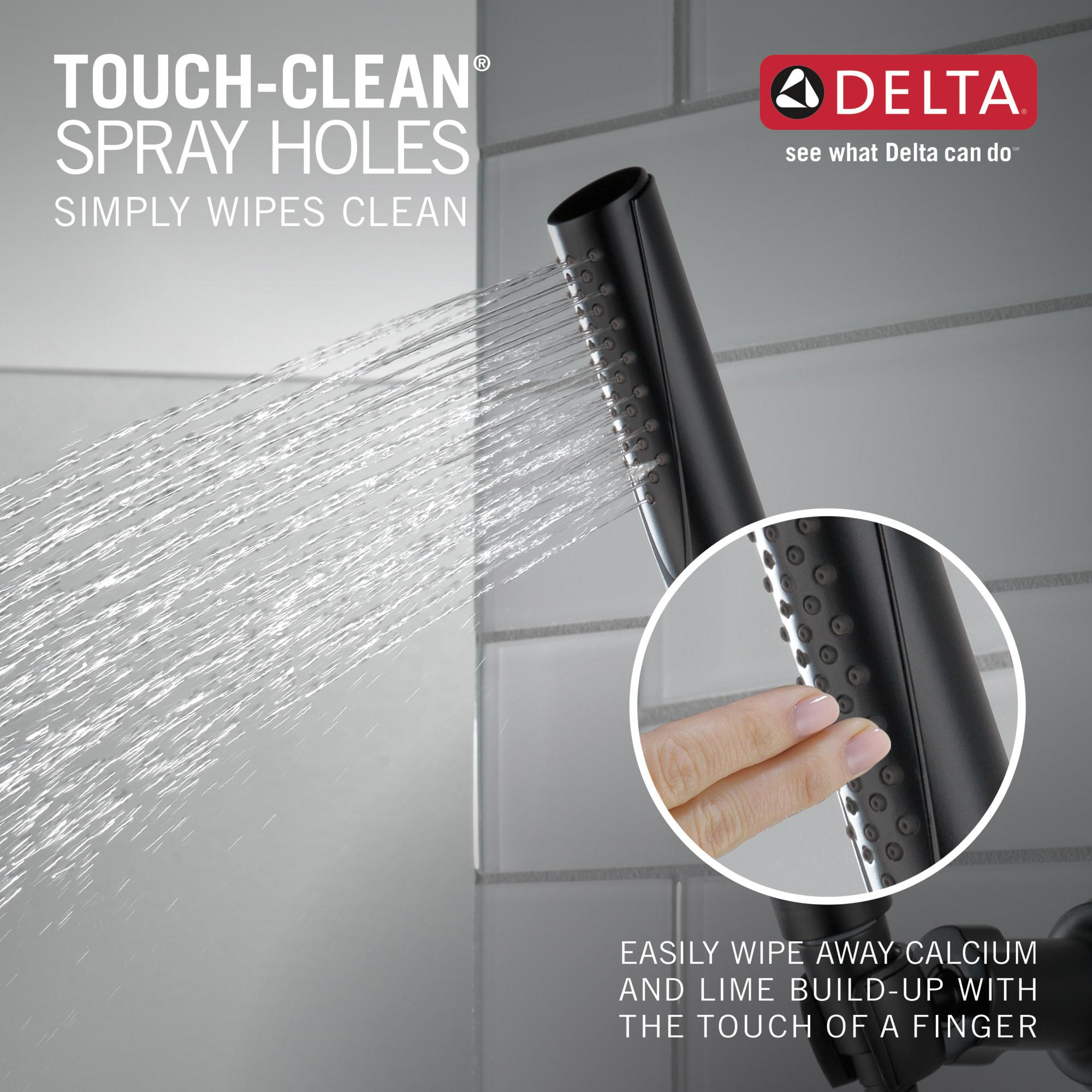 DELTA® Compel® 55085-BL Handshower, Full Body Spray, 1.75 gpm, 60 to 82 in L Hose, NPSM, Matte Black